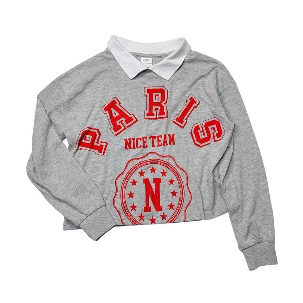 Zara Gray Paris Nice Team‎ Girls 11-12 Y Shirt